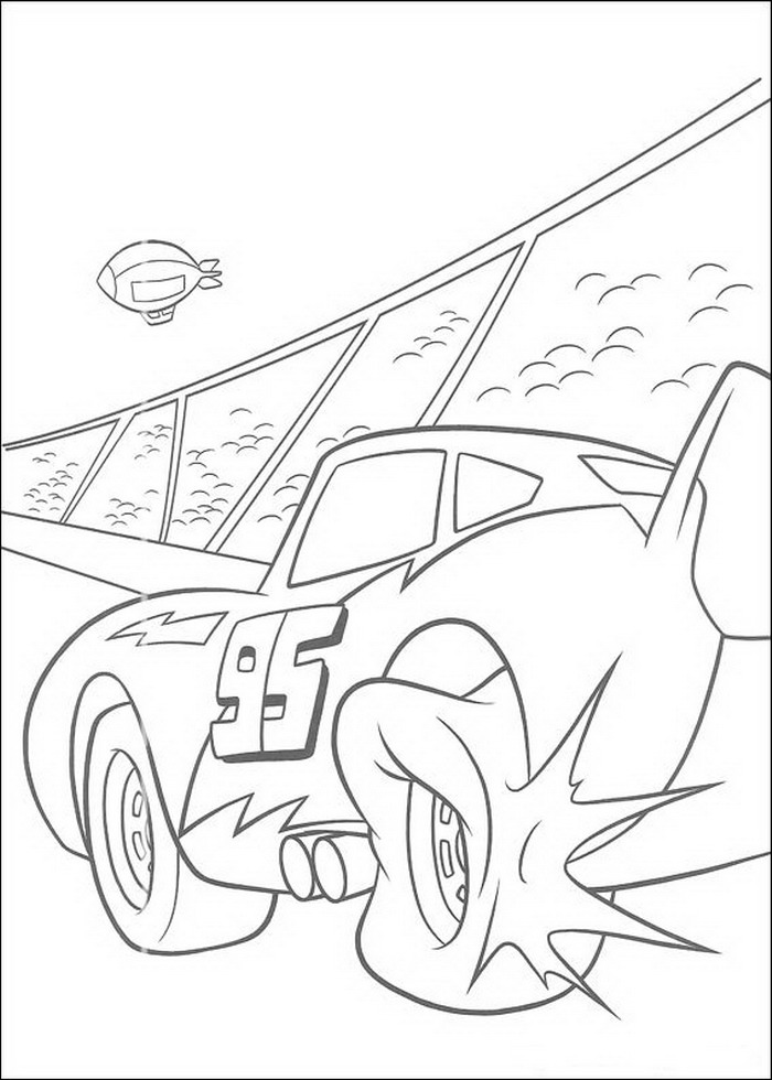 Plansa de colorat cu Cars pixar 39 167